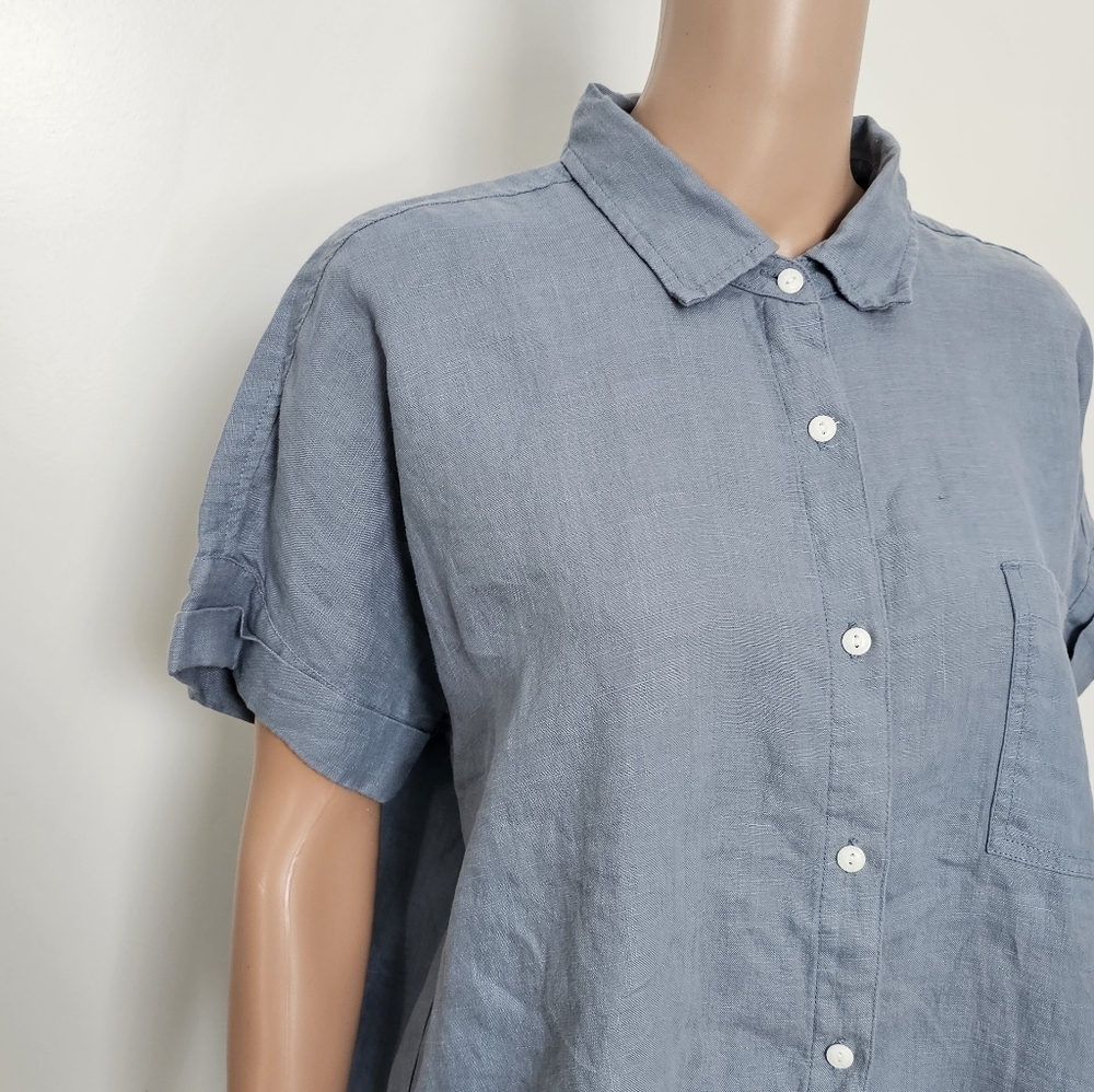 American Giant Linen Button Down Shirt - Picture 7 of 10